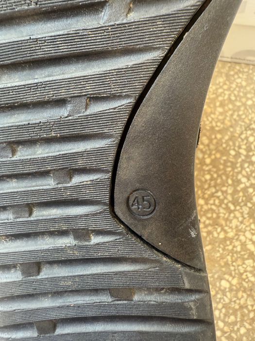 Черни кожени боти с топъл хастар 45 мъжки