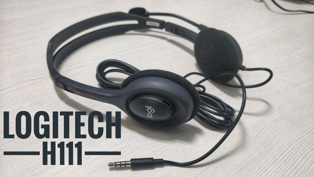 Logitech H111 — Проводная стереогарнитура с разъемом 3,5 мм