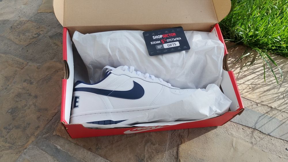 Маратонки NIKE Big Low Естествена кожа