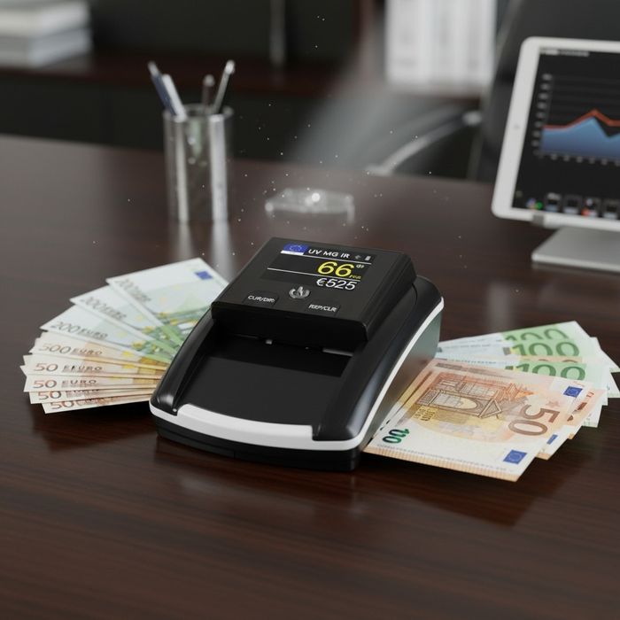 Детектор за фалшиви банкноти AL-130T – UV + MG, LCD дисплей