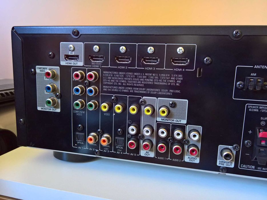 5.1 Receiver YAMAHA HTR-2866, HDMI ARC, 4K Pass-Through
