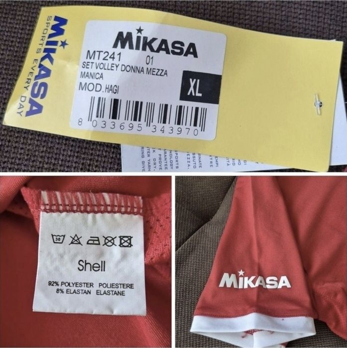 Tricou volei, Femei, Mikasa MT241, Hydro-Fit, Lycra, Dupont, Nou - XL