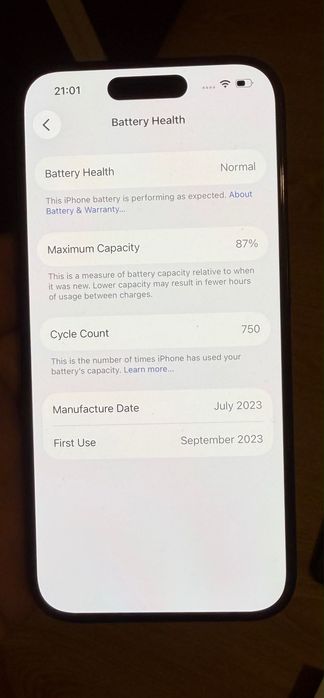 Telefon mobil Apple iPhone 15 Pro, 256 GB, Blue Titanium, Neverlocked