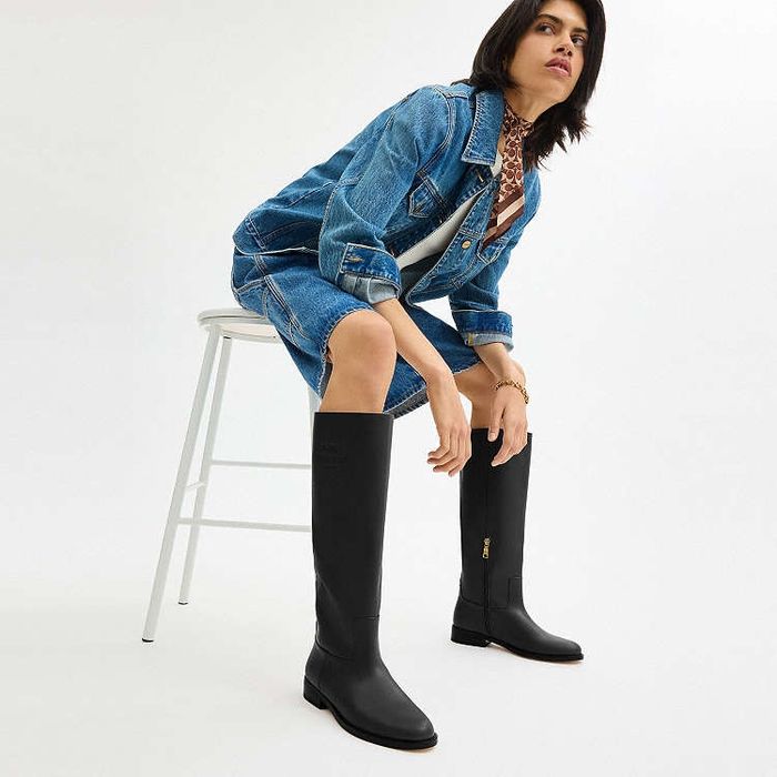 Coach Marlin Boot нови оригинални дамски ботуши от естествена кожа