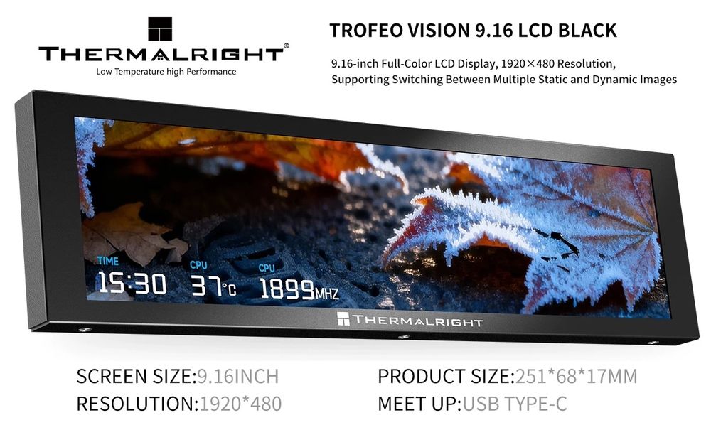 Display/monitor suplimentar Thermalright Trofeo Vision