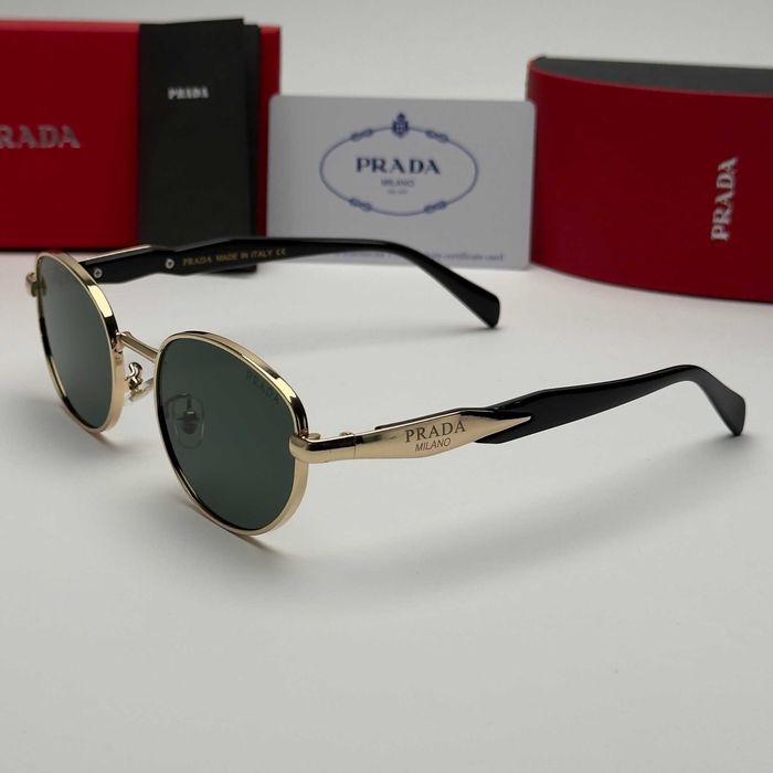 Унисекс слънчеви очила Milano Round Classic Edition Black Gold UV400 CE