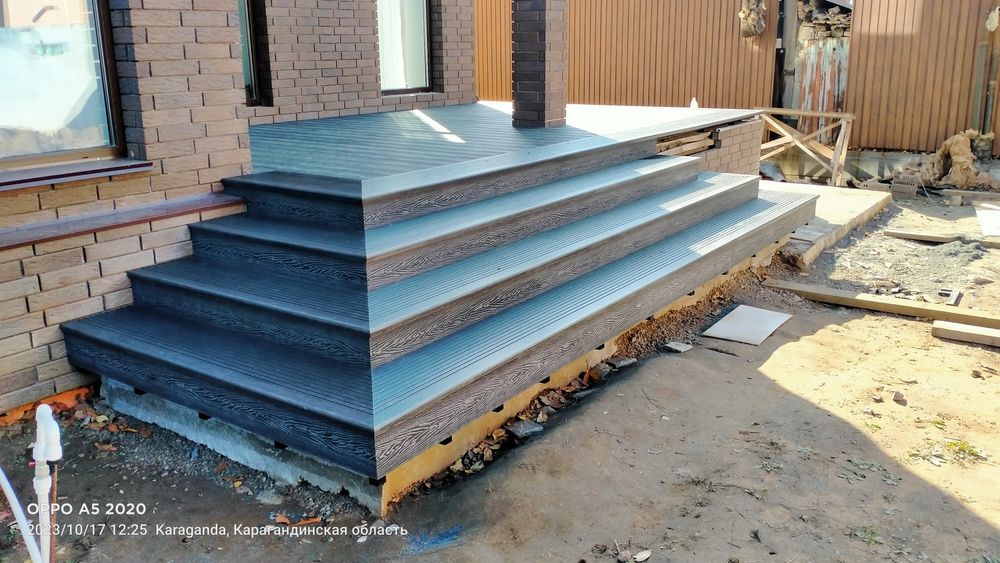 монтаж террасной доски