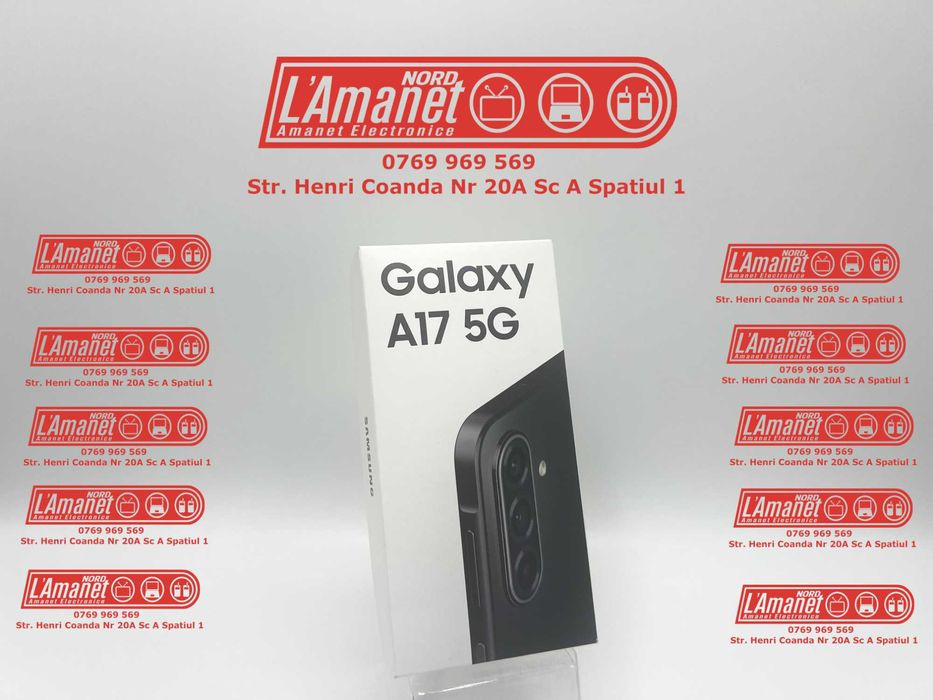 Samsung A17 Black 128GB 4Gb Ram DualSim 5G Neverlocked Nord