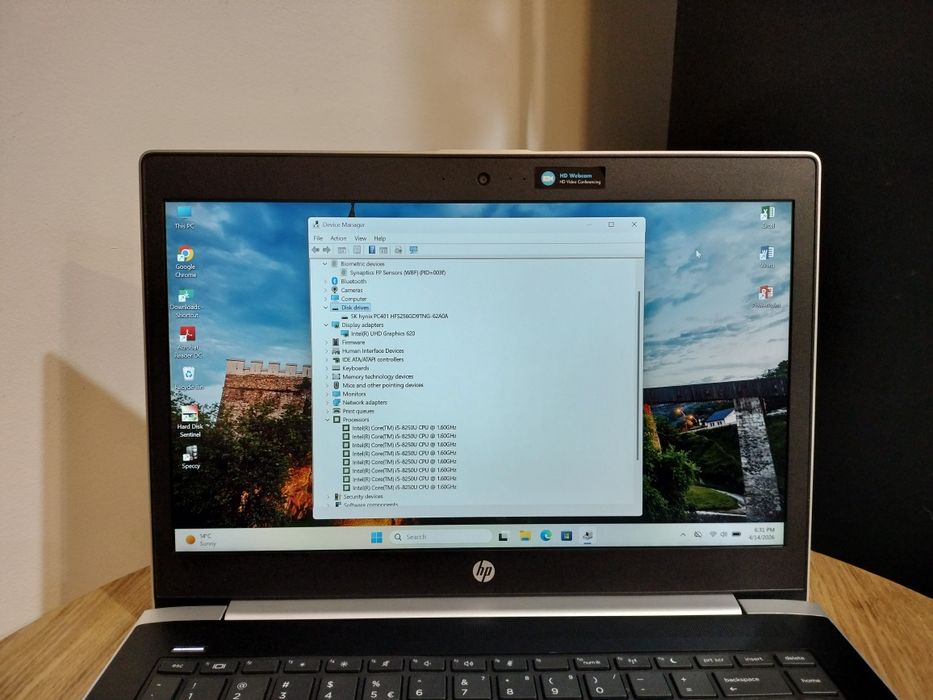 Hp-Probook 440 G5 -intel I5-8250u