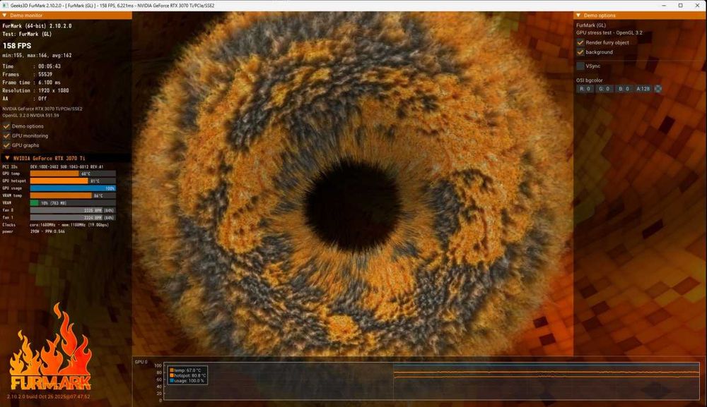 Asus TUF RTX 3070 Ti 8Gb