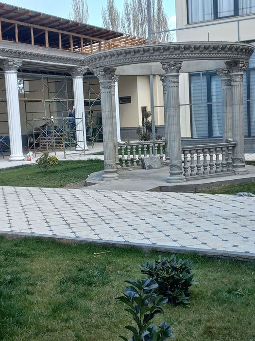 Балясина из травертина и бетон, Balyasina travertindan va betondan