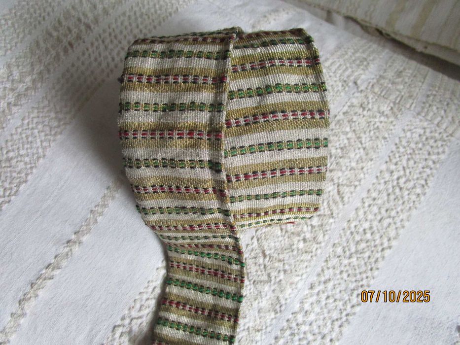 Автентичен сърмен колан за кюстендилска празнична носия