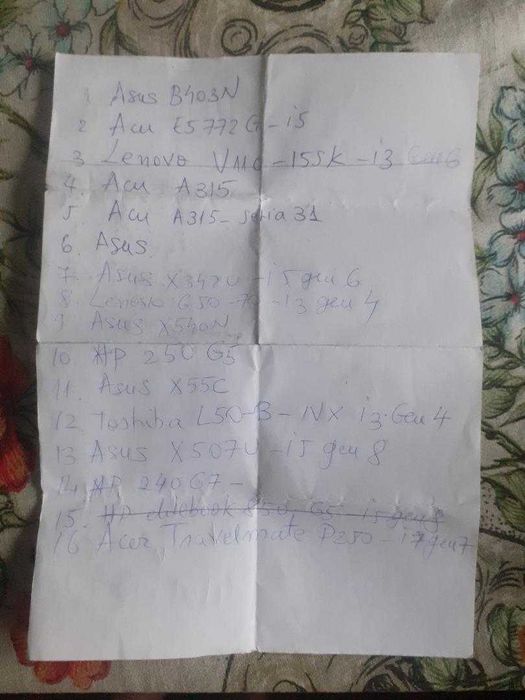 vand lot 15 laptopuri ddr3 si ddr 4