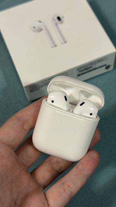 AirPods 2 (оригинал) + НОВЫЙ кабель Lightning