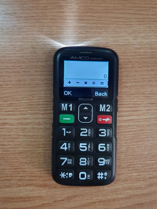 Telefon italian Brondi taste butoane mari lcd color seniori necodat