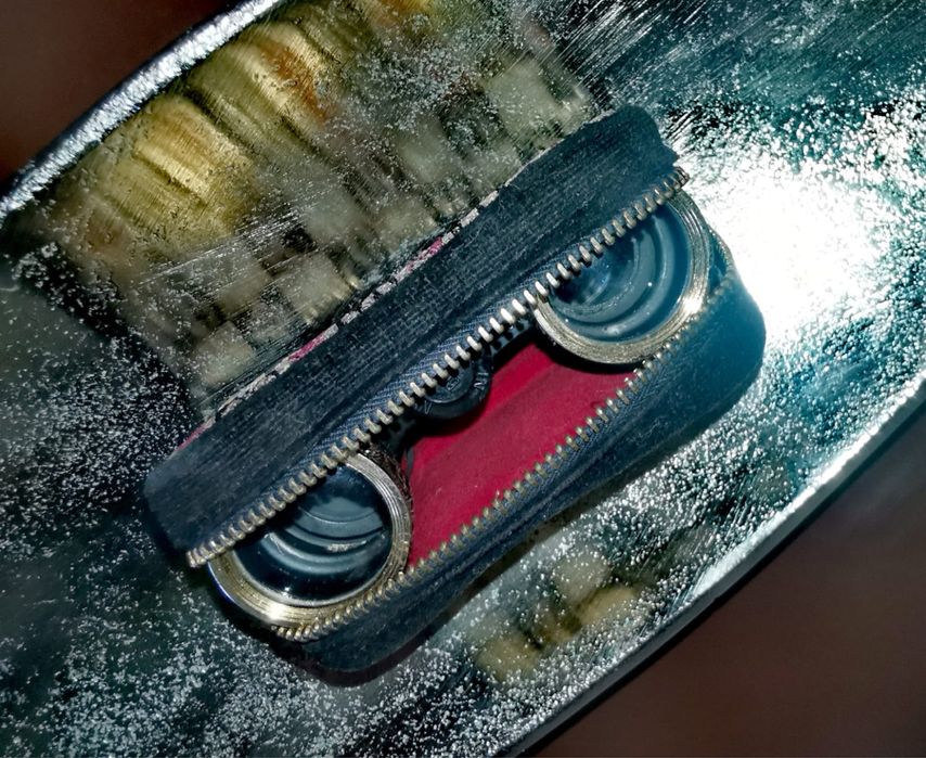 Антикварни оперни очила бинокъл Revue комплект с чанта от Япония