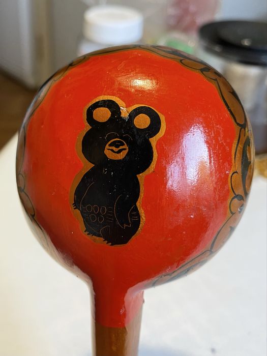 Поварешка деревянная СССР, 35 см