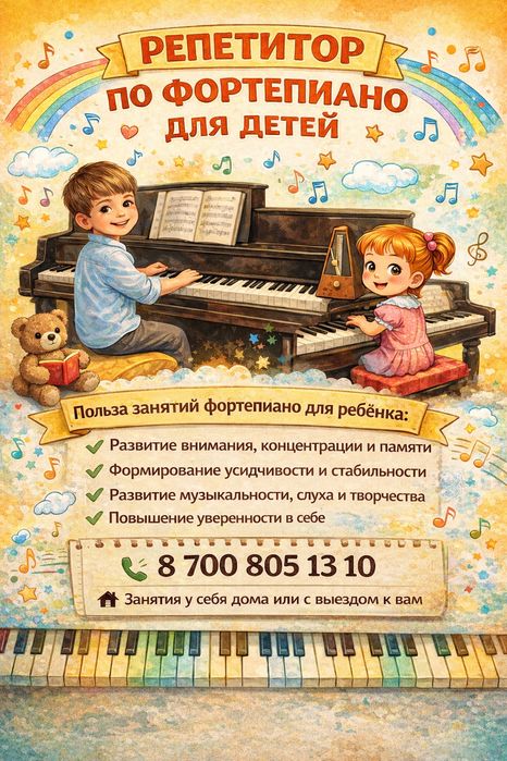 Частный репетитор фортепиано