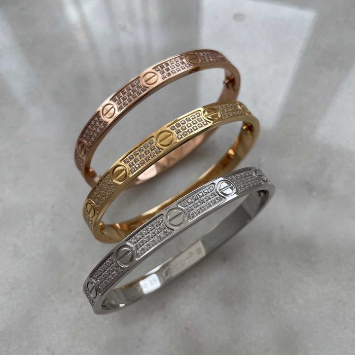 Bratara Love Bracelet cu Cristale Aplicate