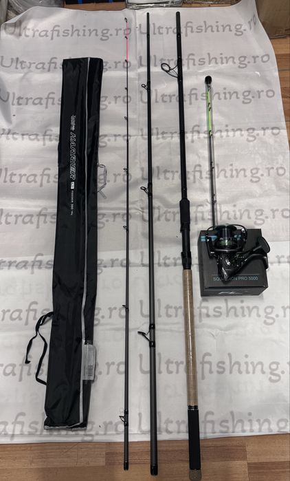 Combo feeder Lanseta Harrier 3.9 180g si mulineta FL Squadron Pro 5000