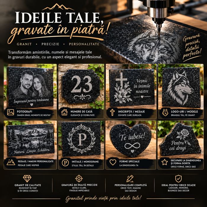 Gravura granit profesionala