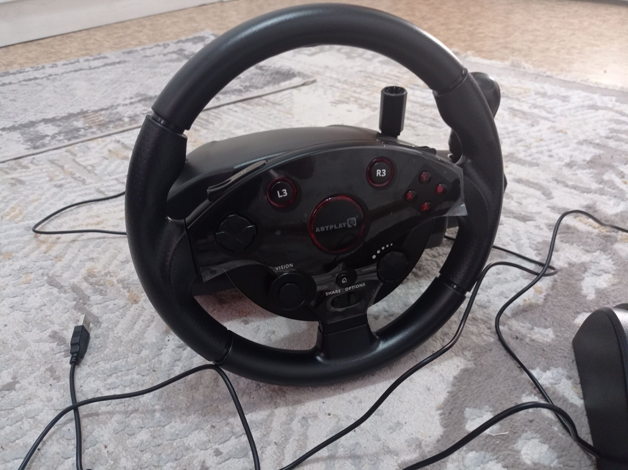 Игровой руль artplays street racing wheel turbo c900: 45 000 тг ...