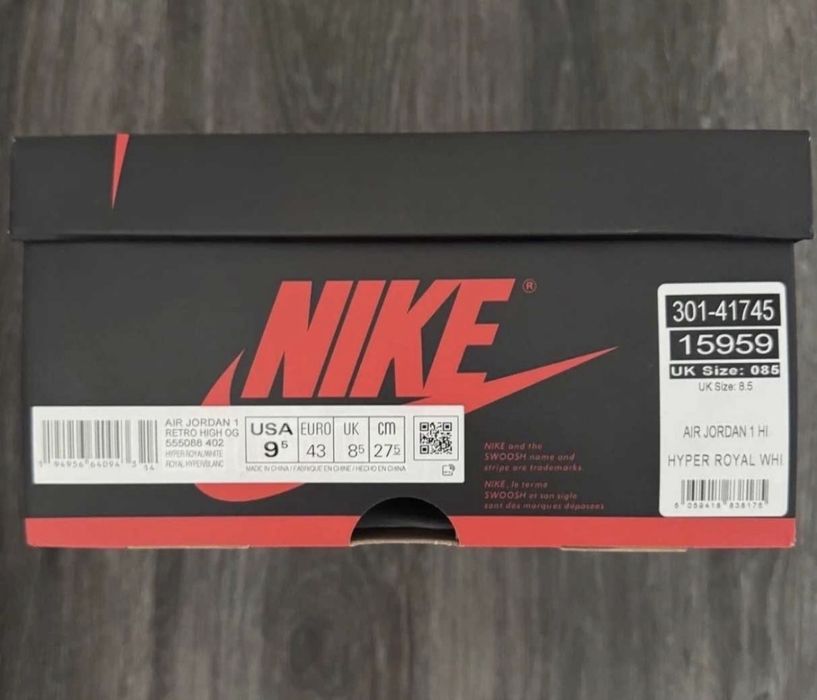 Jordan 1 hyper royal