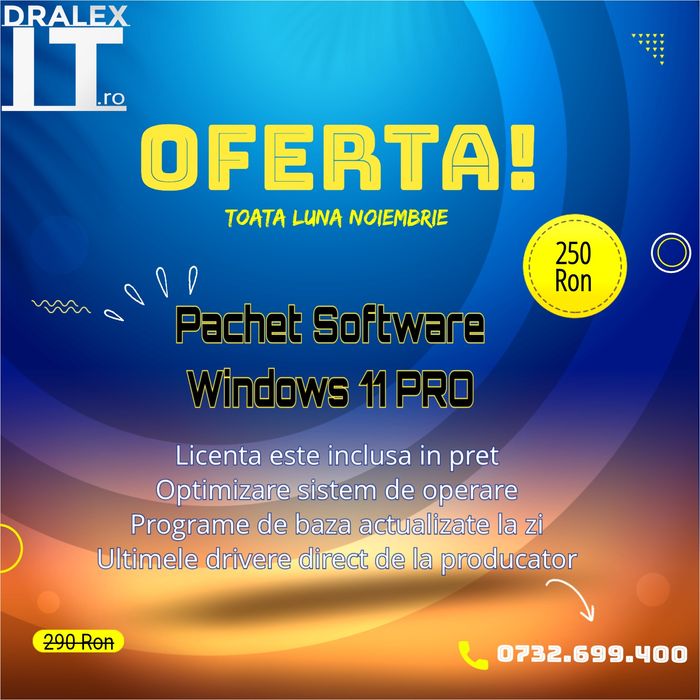 Instalare Windows Sector 6 / Reparatii Laptop & Calculatoare DrAlex IT