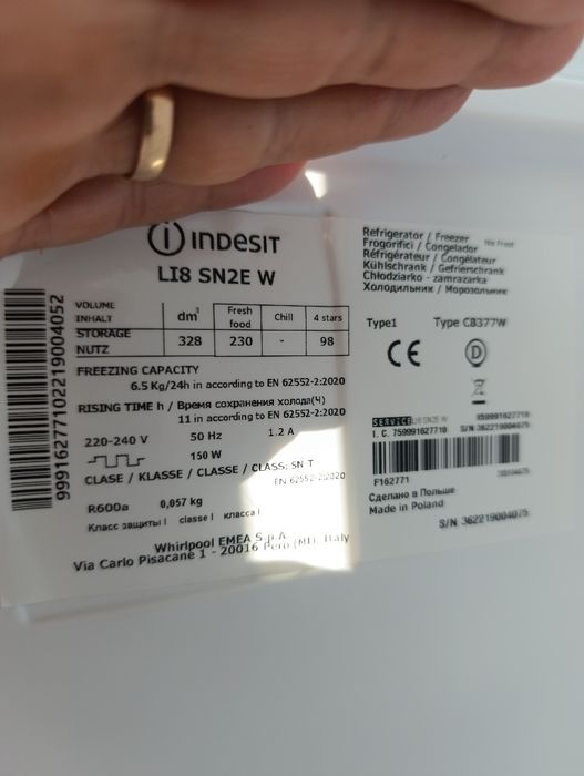 Combina frigorifica nofrost INDESIT