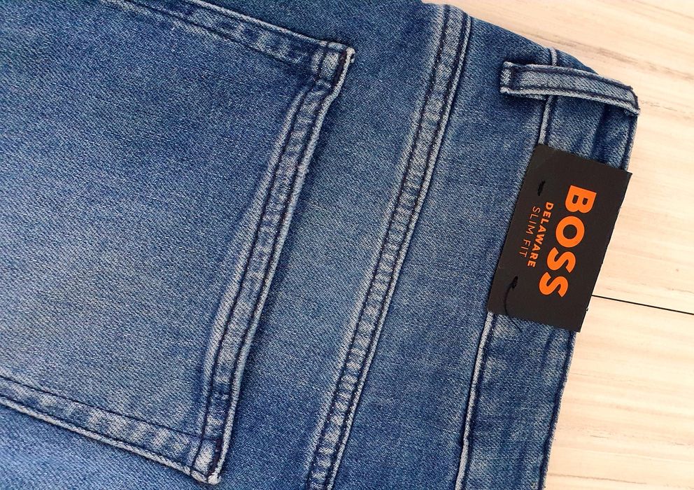 Hugo Boss Candiani Slim Fit 36 НОВО ОРИГИНАЛ Мъжки Къси Дънкови Панталони