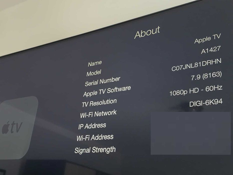 Apple Tv 1427 3rd Generation