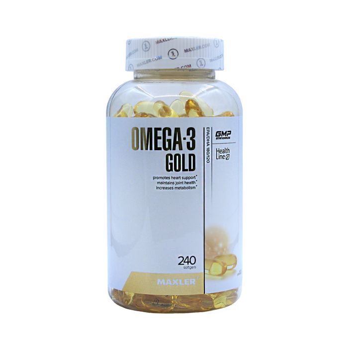 Омега 3 Maxler Gold 330 мг, EPA 180 мг, DHA 120 мг 240 капсул