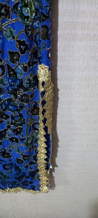 Женское платье пан бархат на шифоне