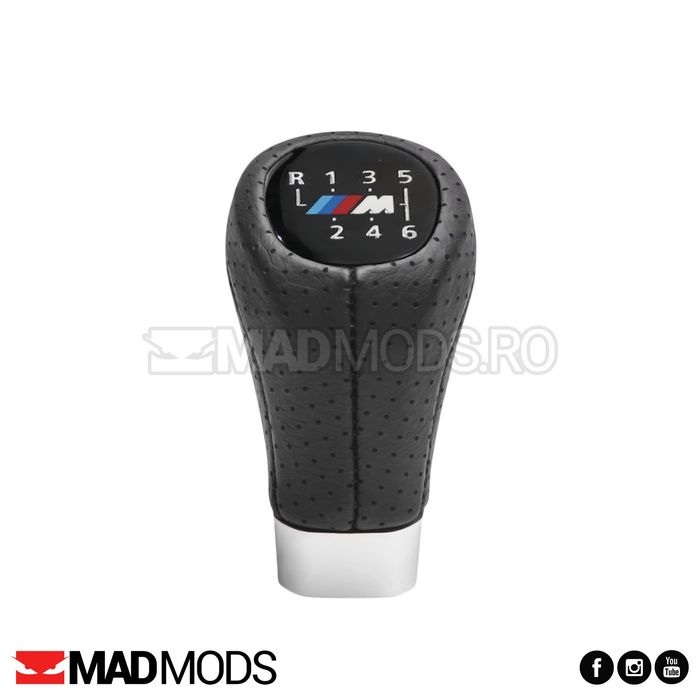Nuca schimbator M, Piele perforata BMW E60 E61 E90 E91 E92 E81 E87 etc
