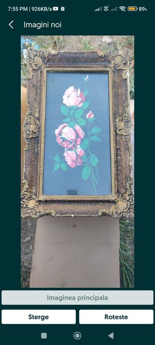 Tablouri vechi goblen înrămate