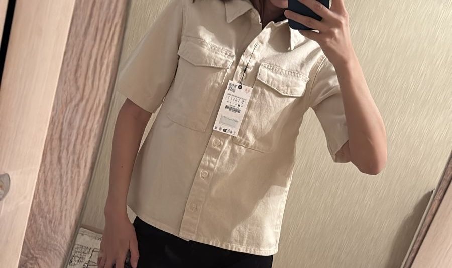 Джинсовая женская рубашка Zara original