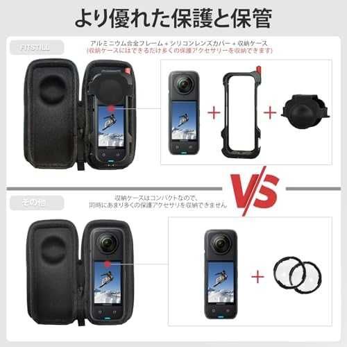 Нов сет за камера Insta360 X4 метална рамка + кейс +капачка за обектив