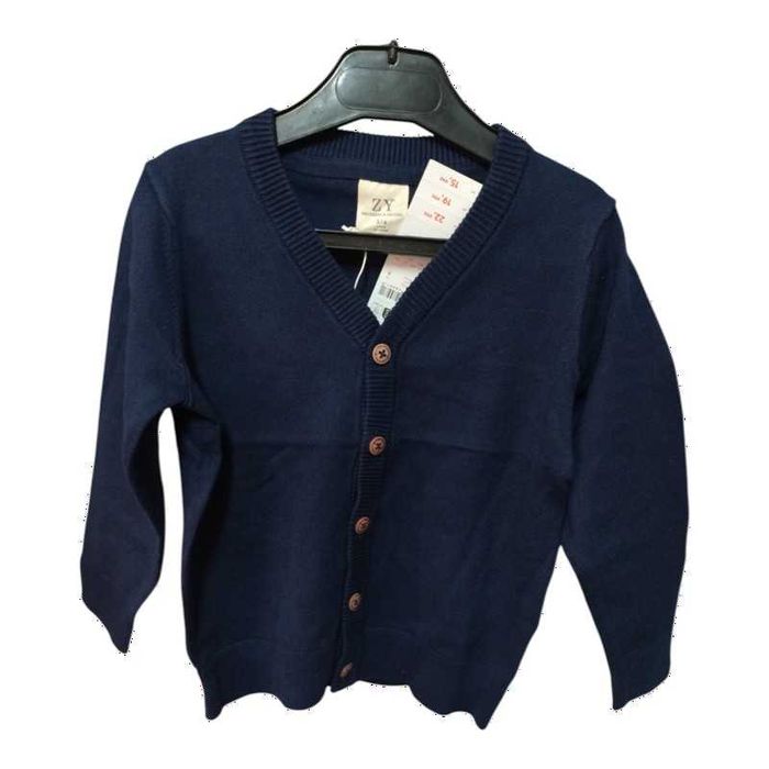 Cardigan tricotat bleumarin