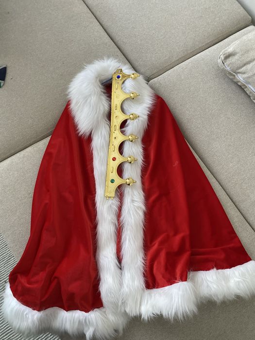 Новогодний Костюм накидка короля для ребенка 6-7-8 лет