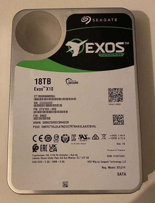 Hard Disk 18TB SEAGATE Exos X18 *ГАРАНЦИЯ НАД 1 ГОД.*, WD Elements 18TB и WD Elements 14TB