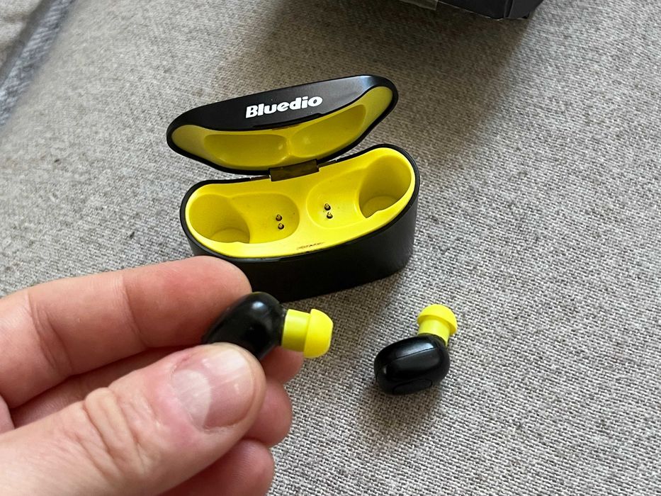 Casti wireless Bluedio T Elf Bluetooth cu cutie incarcare