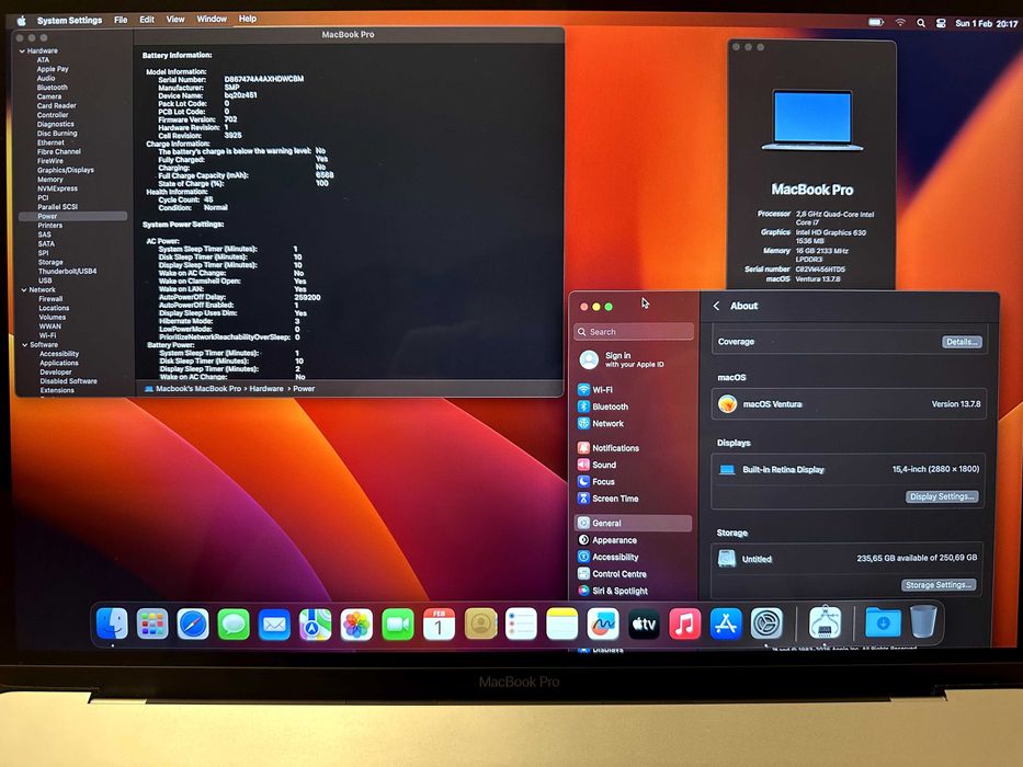 Macbook Pro 15 - 2017 i7 2.8 GHz, 16 GB RAM 256 GB | 1 TB SSD Touchbar
