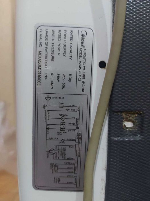 Стиральная машинка полуавтомат Midea