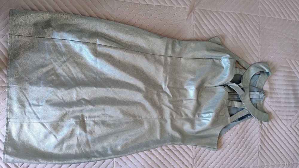 Черна дантелена рокля Люци, Дантелена бяла, GUESS S