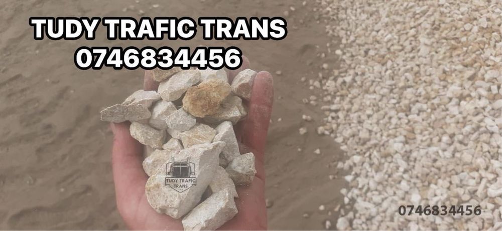 Piatra alba sparta de calcar pentru garduri, alei 30-90