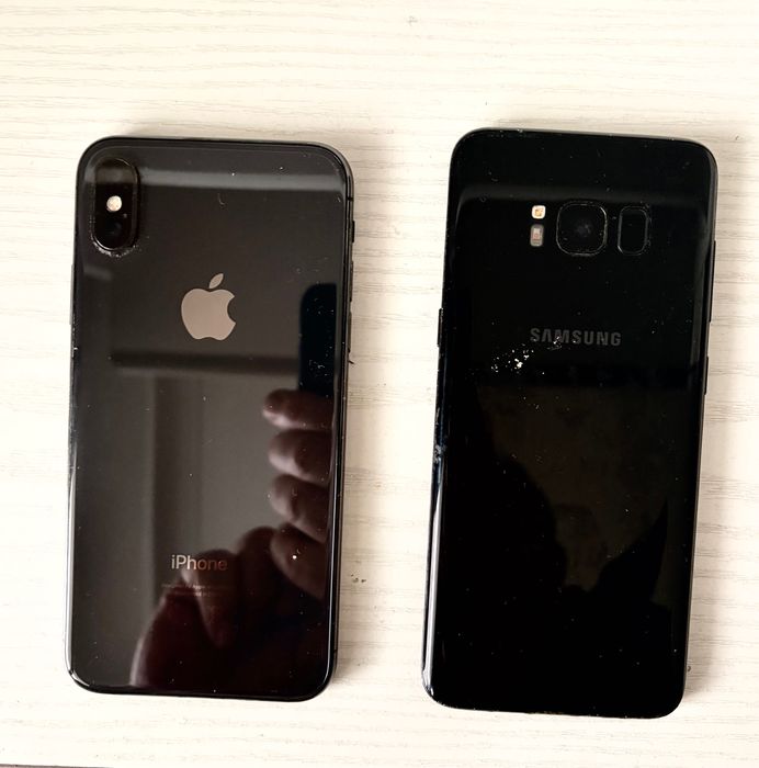 iPhone 10 256 GB и Samsung Galaxy 8S 64GB
