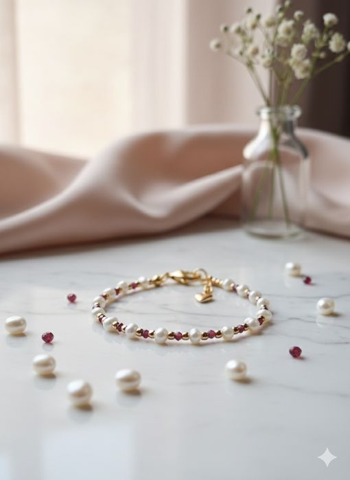 Гривни и колиета с ест. перли и ест. камъни