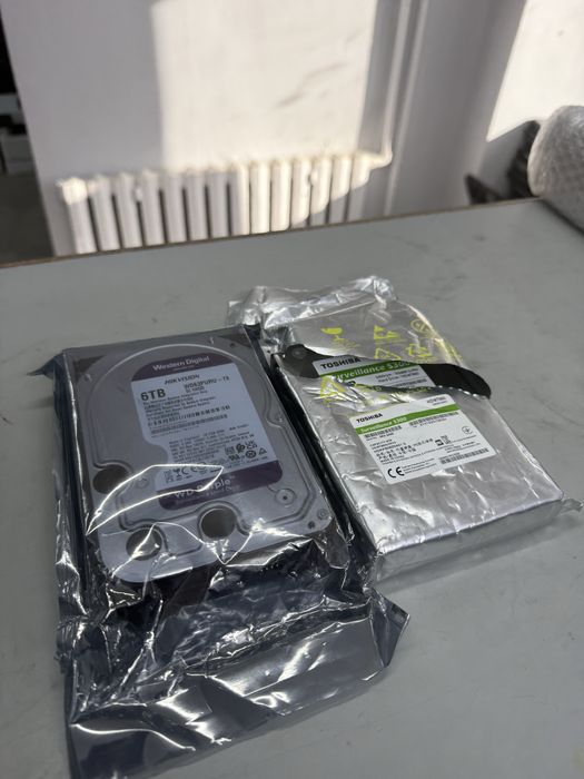 Усиленные Жесткие диск Western Digital и Toshiba 6ТВ, 7200, 3.5''