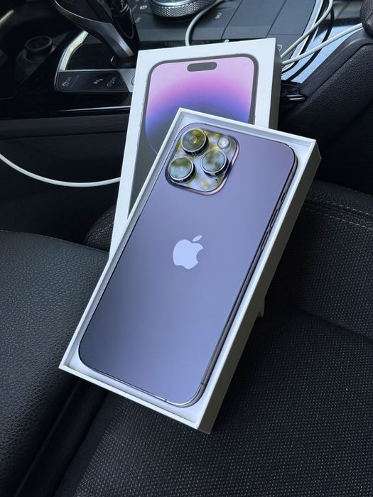iPhone 14 PRO MAX Deep Purple • iOS 17• 128GB Neverlocked- Full Box-