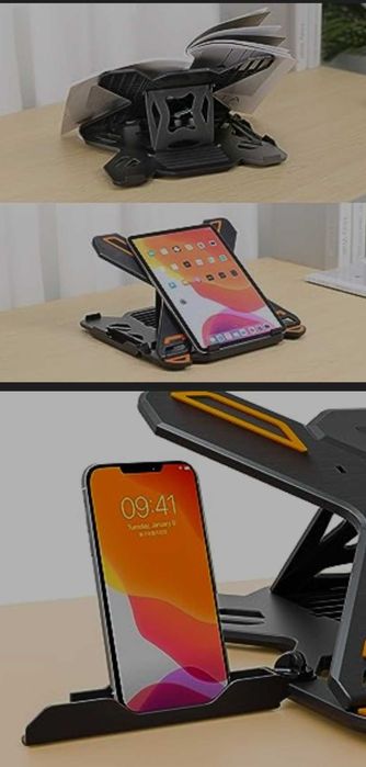 Стойка за лаптоп, въртяща се, 360 градуса, регулируема - 8 степени